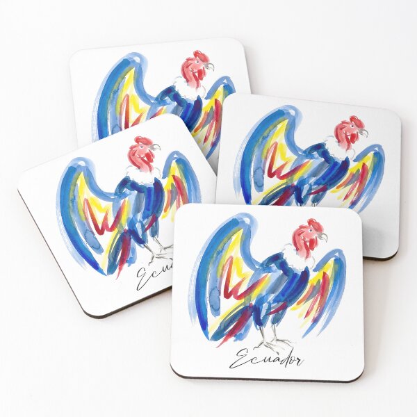 Item preview, Colorful Ecuadorian Condor in Artistic Watercolor designed and sold by EdwinkOne.