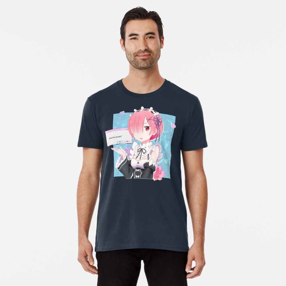 "Ram Rem Re: Zero - Re: 0 Vaporwave Aesthetic " T-shirt by sassylin