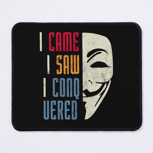 Item preview, I CAME I SAW I CONQUERED | RED | BONFIRE NIGHT | GUY FAWKES DAY | Remember The Fifth Of November designed and sold by justypun.