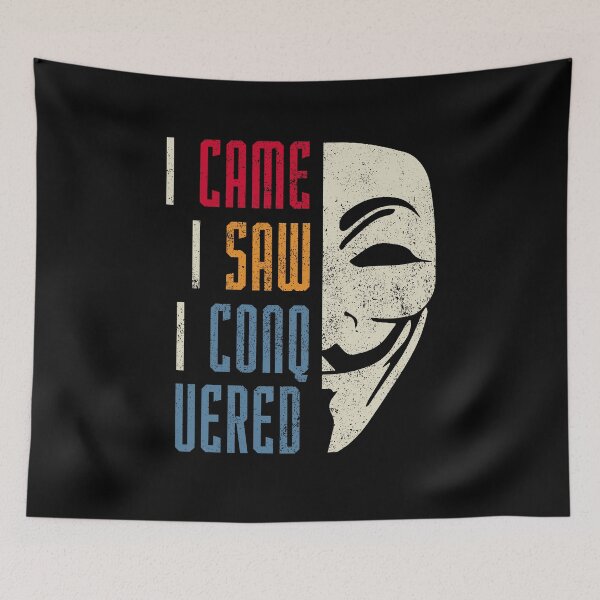 Item preview, I CAME I SAW I CONQUERED | RED | BONFIRE NIGHT | GUY FAWKES DAY | Remember The Fifth Of November designed and sold by justypun.