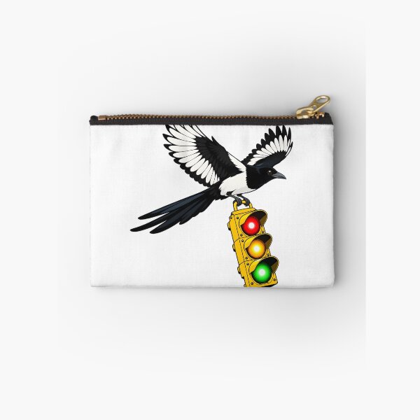 Item preview, Traffic Thief - Magpie Carrying a Traffic Light designed and sold by Digipeel.