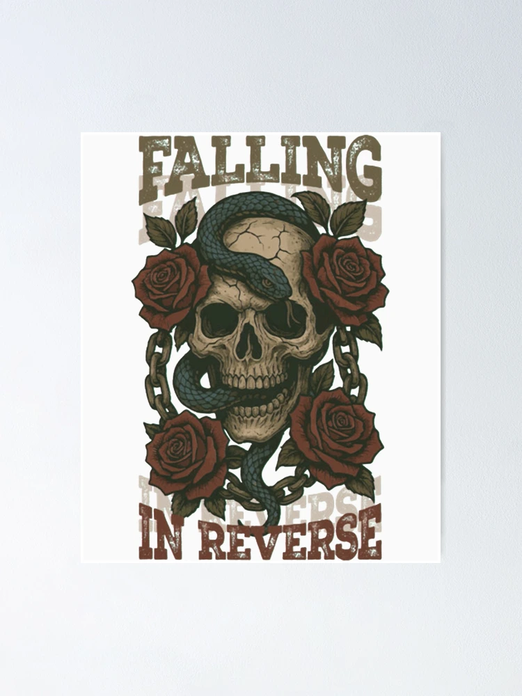 Thumbnail 1 of 3, Poster, Full Band Falling In Reverse designed and sold by vodevinfrogart.