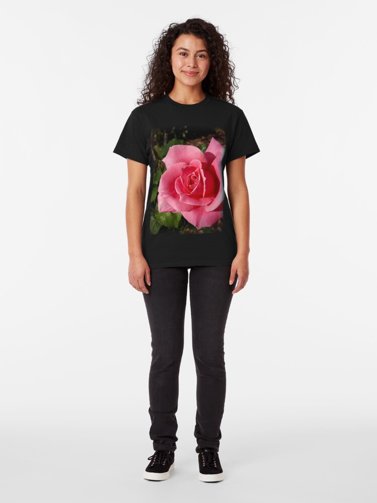 Alternate view of "Bewitched" Rose from my garden Classic T-Shirt