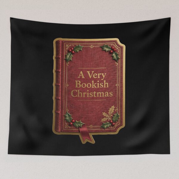 Item preview, A Very Bookish Christmas - Vintage Book Cover designed and sold by TheCalmEdit.