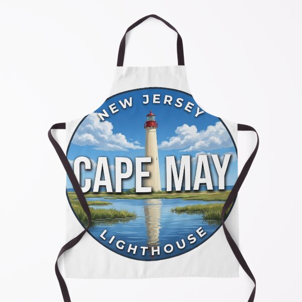 Item preview, Cape May Lighthouse New Jersey Pond Reflection Round Badge Sticker designed and sold by DetourDgn.
