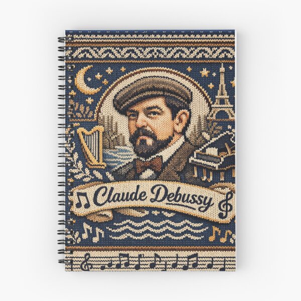 Item preview, Claude Debussy, composer, music, knitting pattern Clair De Lune designed and sold by Mauswohn.