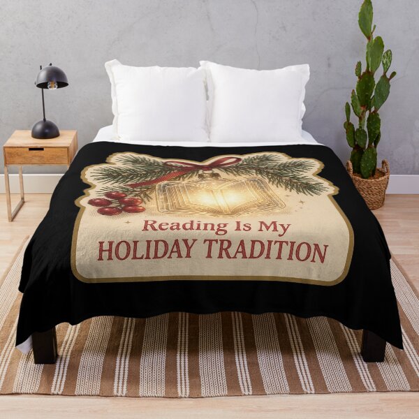 Item preview, Reading Is My Holiday Tradition - Book Ornament designed and sold by TheCalmEdit.