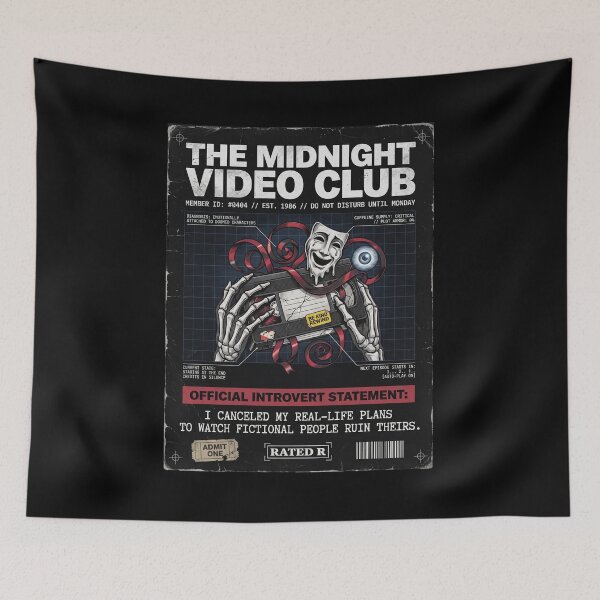 Item preview, The Midnight Video Club Canceled My Plans Binge Watcher 80s VHS Aesthetic designed and sold by Mircea786.