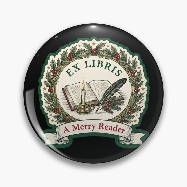 Item preview, Ex Libris Merry Reader - Christmas Bookplate designed and sold by TheCalmEdit.