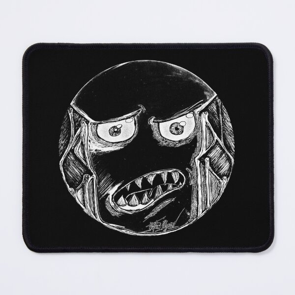 Item preview, Boarded Ears Scar-E-Moji (Threshold Edition) High Contrast Horror Emoji designed and sold by Grimmlar.