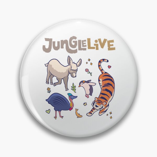 Item preview, Jungle LIVE Cute Animal Squad - Tiger & Friends Graphic designed and sold by SEW WHAT.