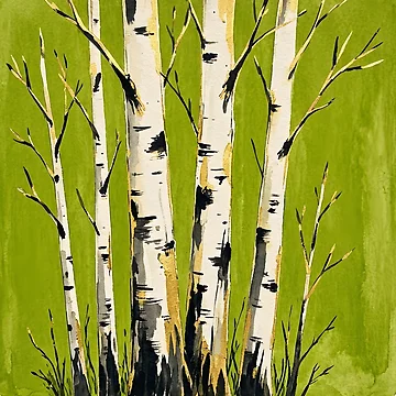 Artwork thumbnail, Birch Tree by GraphicsClub