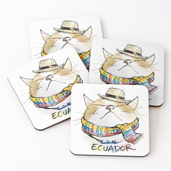 Item preview, Ecuadorian Cat with Hat and Scarf designed and sold by EdwinkOne.