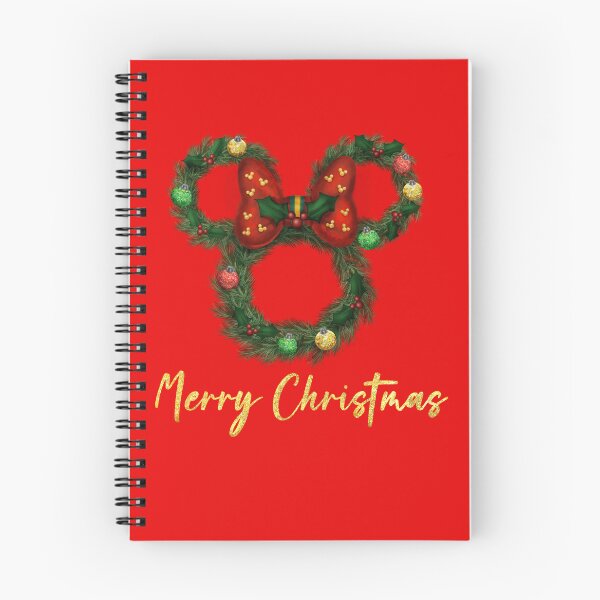 Item preview, Mickey Christmas Wreath with Glitter Text T-Shirt designed and sold by PrissDodrill-86.
