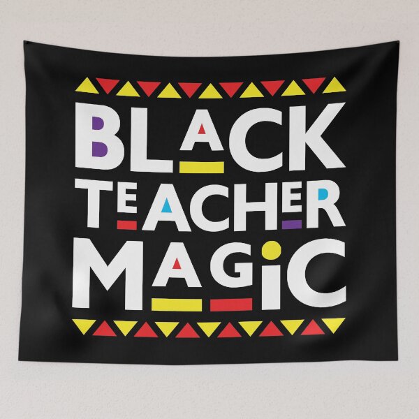 Item preview, Black Teacher Magic African Inspired Educator Pride designed and sold by Eh Plus Designs.