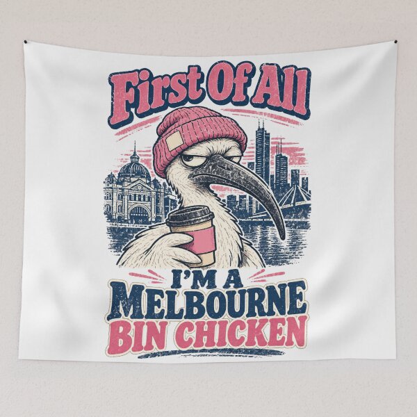 Item preview, First Of All Melbourne Bin Chicken Coffee City designed and sold by Yellowriversss.