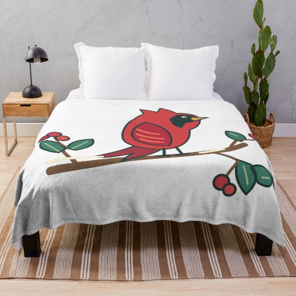 Item preview, Christmas Cardinal with Winter Berry Branch designed and sold by EcomGenius.
