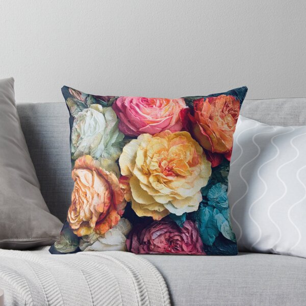 Item preview, Textured Palette‑Knife Roses  designed and sold by baksuart.