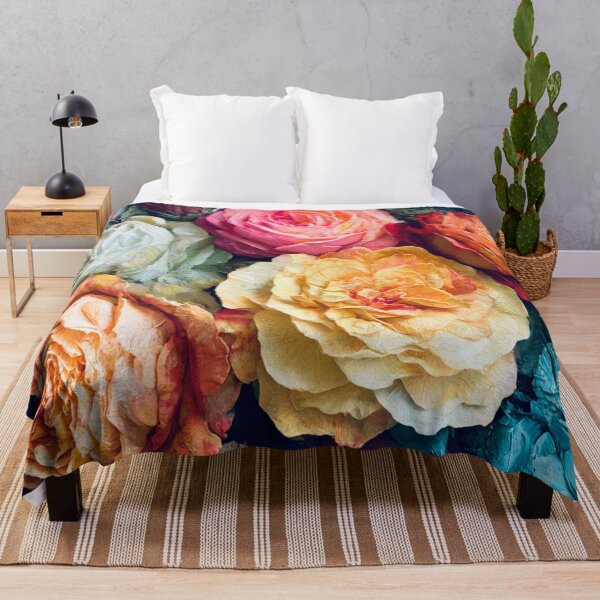 Item preview, Textured Palette‑Knife Roses  designed and sold by baksuart.