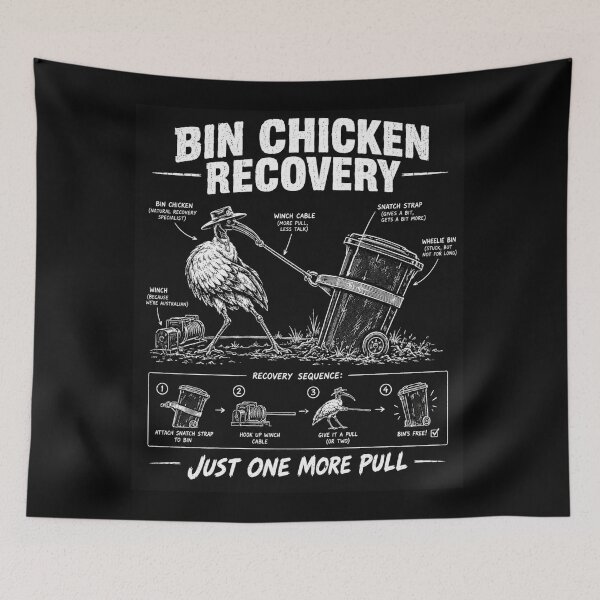 Item preview, Bin Chicken Recovery Just One More Pull Winch designed and sold by Yellowriversss.