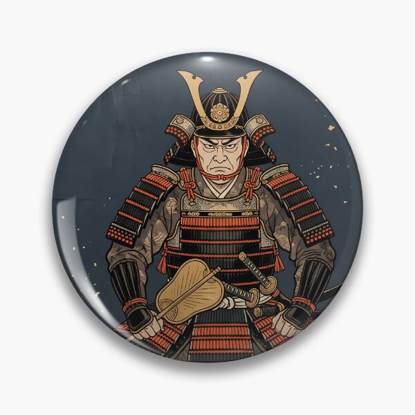 Item preview, Samurai Commander Seated with War Fan Gunbai designed and sold by TokyoUkiyoHouse.