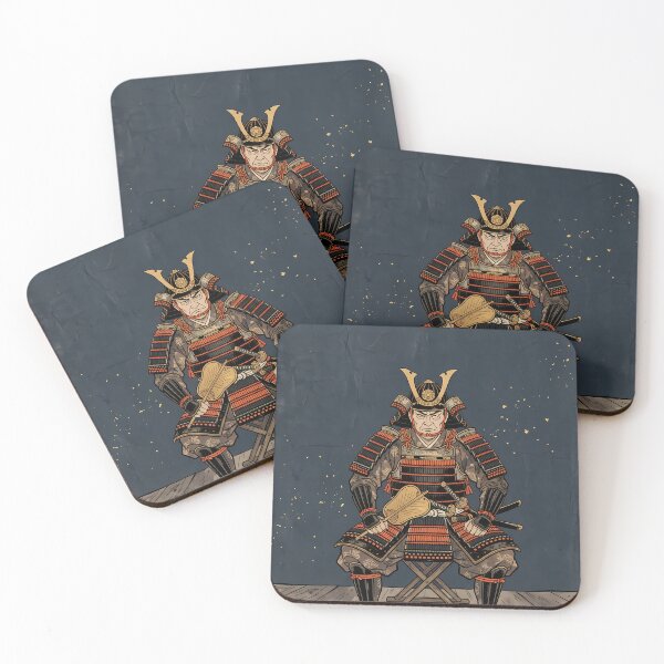 Item preview, Samurai Commander Seated with War Fan Gunbai designed and sold by TokyoUkiyoHouse.