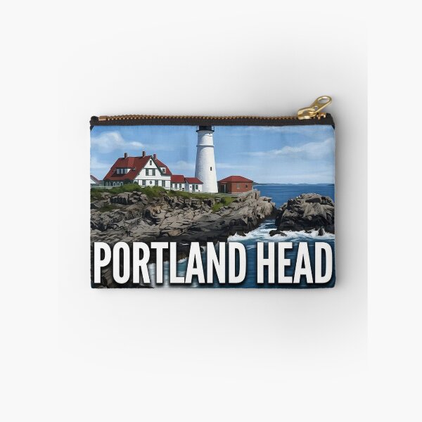 Item preview, Portland Head Light Maine Summer Cliffs Round Badge Sticker designed and sold by DetourDgn.