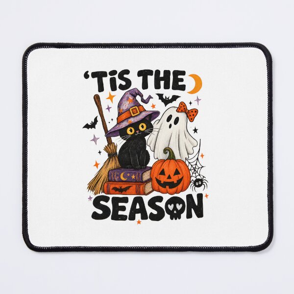 Item preview, Tis The Season Spooky Black Cat Halloween designed and sold by SoyLamderma.