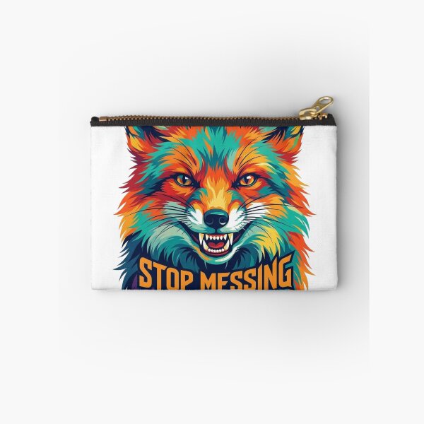 Item preview, Vibrant Colorful Fox - Stop Messing With Me Pop Art designed and sold by Khennshe-Designs.