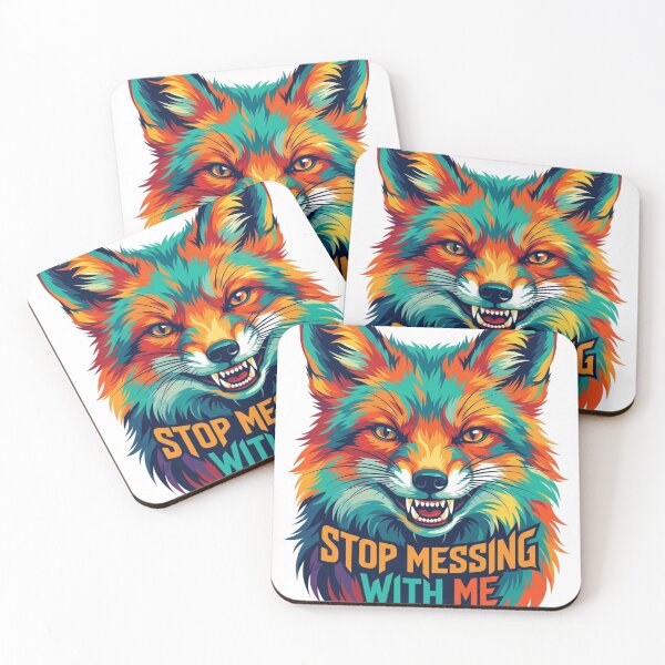 Item preview, Vibrant Colorful Fox - Stop Messing With Me Pop Art designed and sold by Khennshe-Designs.