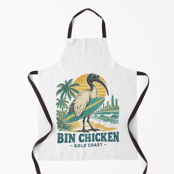 Item preview, Bin Chicken Gold Coast Surf Retro Beach designed and sold by Yellowriversss.