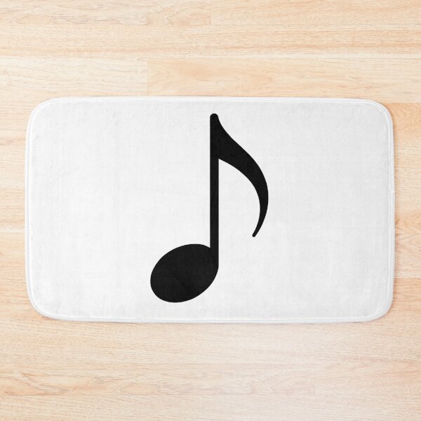 Item preview, Eighth Note Quaver - Classic Black Music Design designed and sold by lematworks.