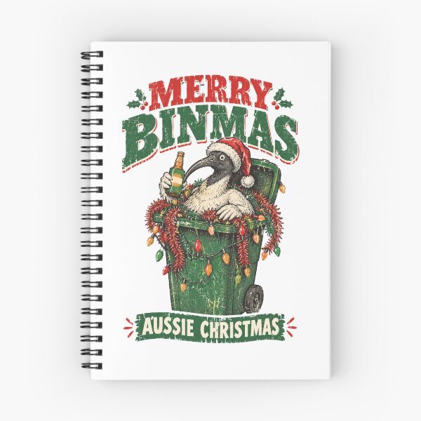 Item preview, Merry Binmas Aussie Christmas Chicken Santa Cheer designed and sold by Yellowriversss.