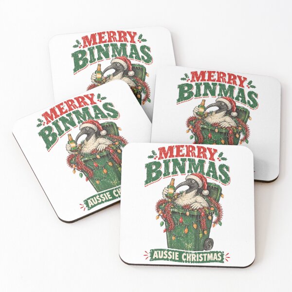 Item preview, Merry Binmas Aussie Christmas Chicken Santa Cheer designed and sold by Yellowriversss.