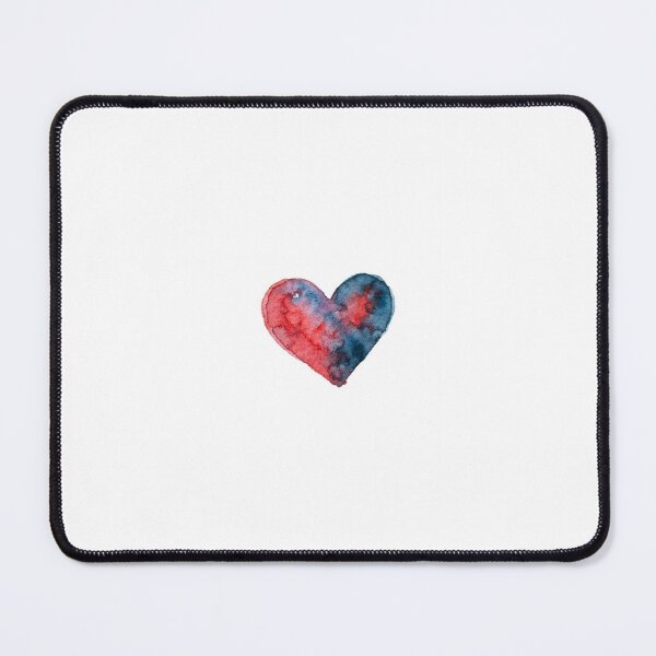 Item preview, Blue scarlet heart on white  designed and sold by aakarst.