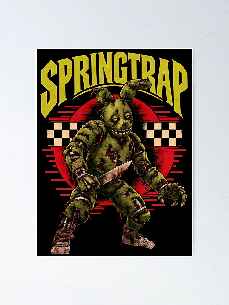 Thumbnail 1 of 3, Poster, It's Springtrap designed and sold by DeviantMerch.