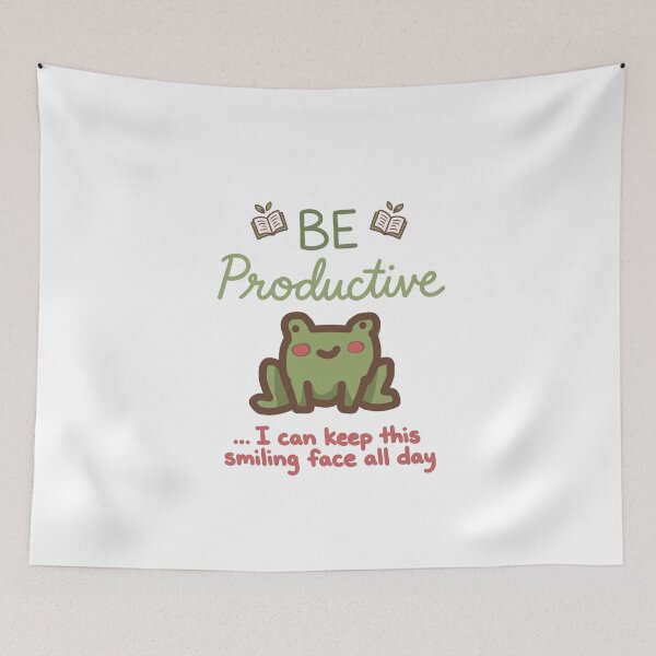 Item preview, Be Productive Frog designed and sold by LilypadLogic.