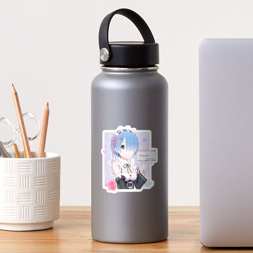 Rem Ram Re : Zero - Re: 0 Vaporwave Aesthetic Sticker
