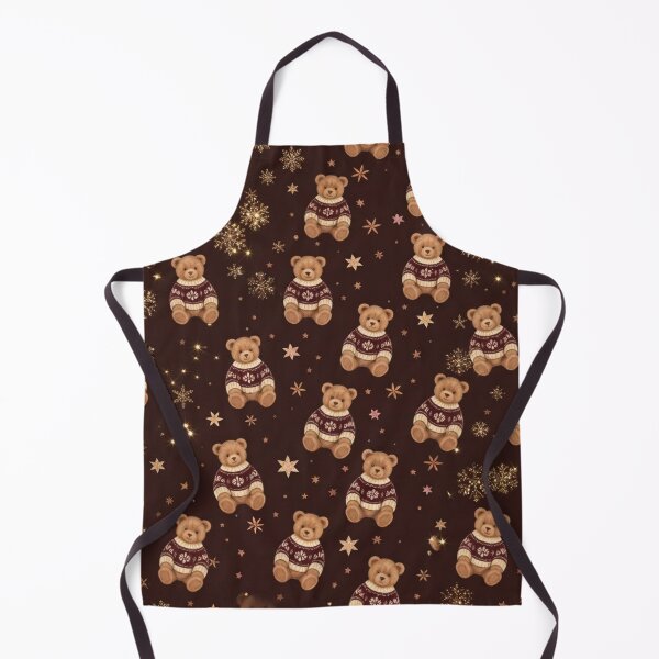 Item preview, Christmas design featuring teddy bears and shining stars designed and sold by Knightofartx25.