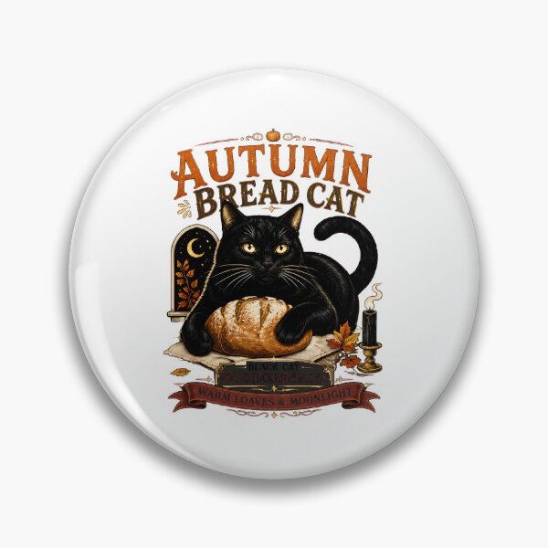 Item preview, Autumn Bread Cat Cozy Autumn Art designed and sold by SoyLamderma.