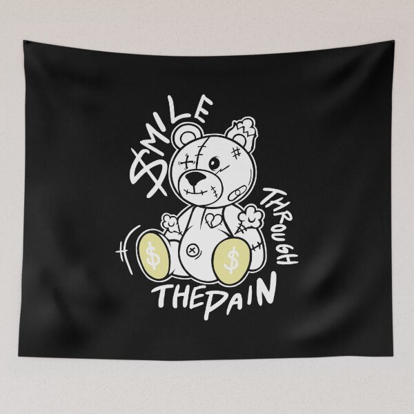 Item preview, Money Trouble Teddy Bear Retro Graphic designed and sold by Suzyshackfelt.
