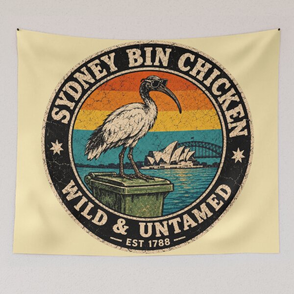 Item preview, Sydney Bin Chicken Wild Untamed Opera Harbour Sunset designed and sold by Yellowriversss.