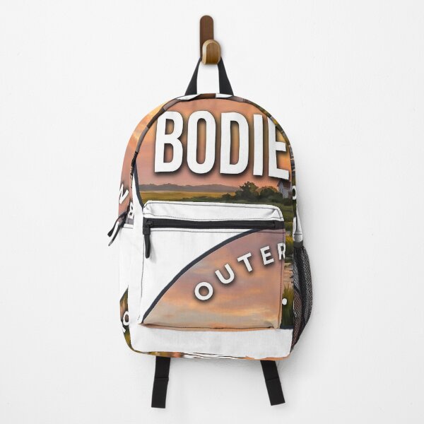 Item preview, Bodie Island Lighthouse North Carolina Marsh Sunset Round Badge Sticker designed and sold by DetourDgn.