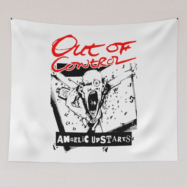 Item preview, Red Typography Punk Rock And Oi designed and sold by nerdyygraphic.