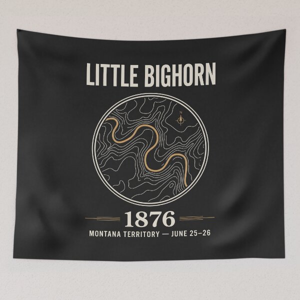Item preview, Little Bighorn 1876 Montana Territory Topographic Map designed and sold by SplashTastic.