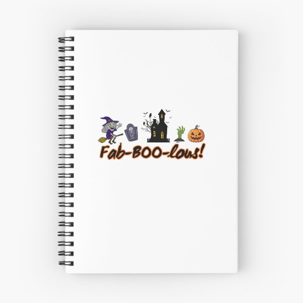 Item preview, Fab-BOO-lous Funny Halloween Witch & Haunted House Graphic designed and sold by Shakira & Sahir Press Alliance.