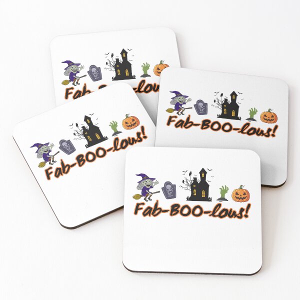 Item preview, Fab-BOO-lous Funny Halloween Witch & Haunted House Graphic designed and sold by Shakira & Sahir Press Alliance.
