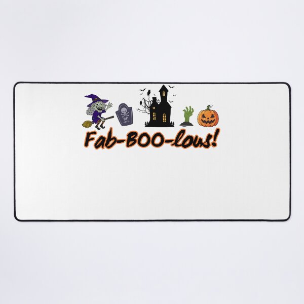 Item preview, Fab-BOO-lous Funny Halloween Witch & Haunted House Graphic designed and sold by Shakira & Sahir Press Alliance.