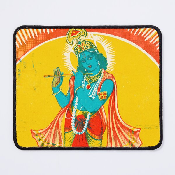 Item preview, Krishna Playing Flute on Golden Sunburst designed and sold by Fani*.