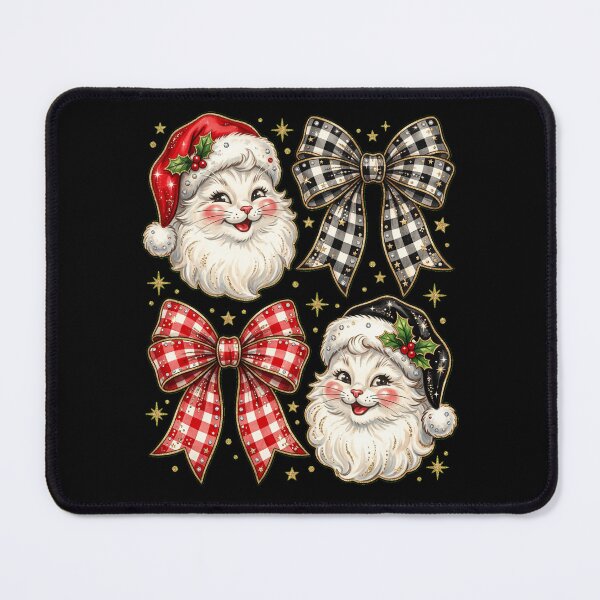 Item preview, Meowy Christmas Cute Santa Cat designed and sold by dudelinart.